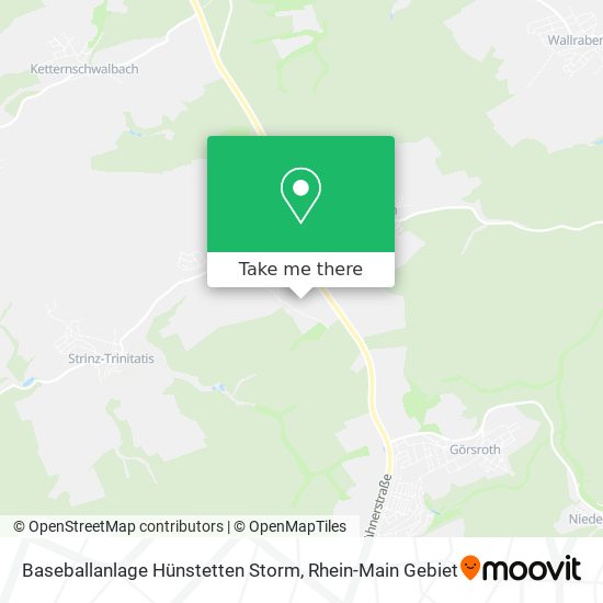 Baseballanlage Hünstetten Storm map