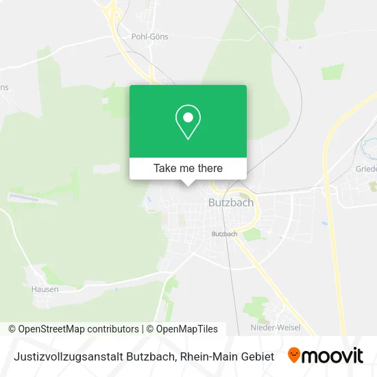 Карта Justizvollzugsanstalt Butzbach