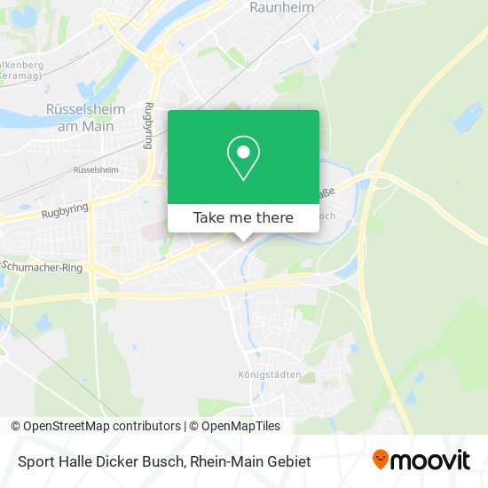 Sport Halle Dicker Busch map