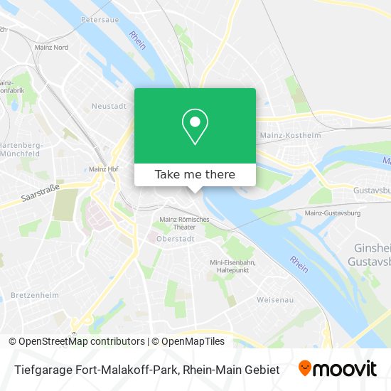 Tiefgarage Fort-Malakoff-Park map