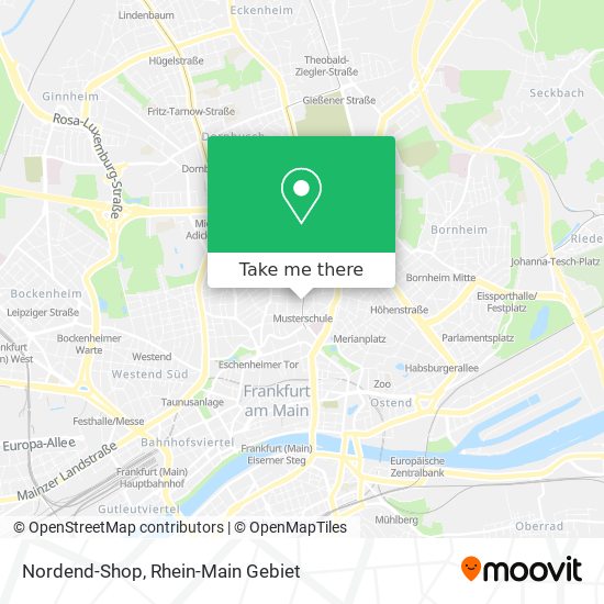 Nordend-Shop map