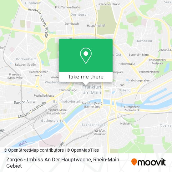 Zarges - Imbiss An Der Hauptwache map