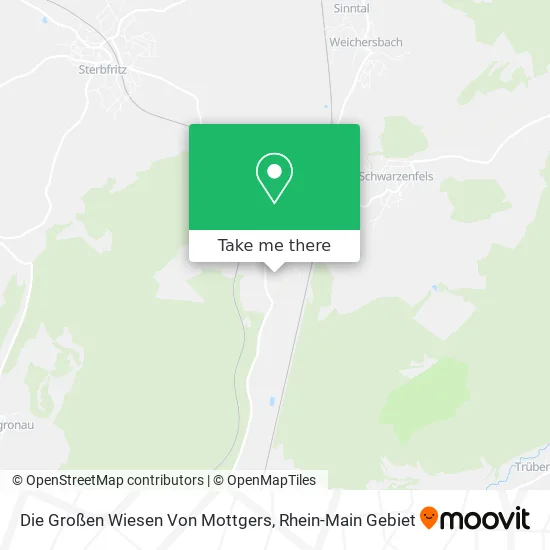 Карта Die Großen Wiesen Von Mottgers