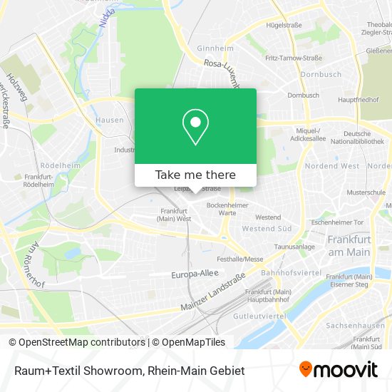 Raum+Textil Showroom map