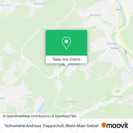 Schreinerei Andreas Trappschuh map