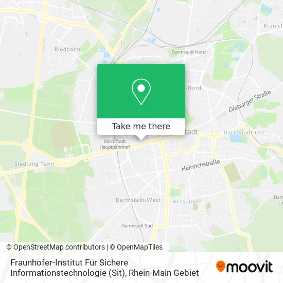 Карта Fraunhofer-Institut Für Sichere Informationstechnologie (Sit)