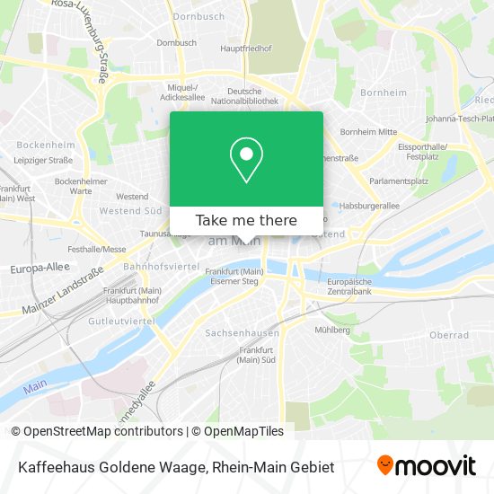 Kaffeehaus Goldene Waage map