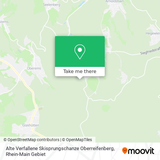 Alte Verfallene Skisprungschanze Oberreifenberg map