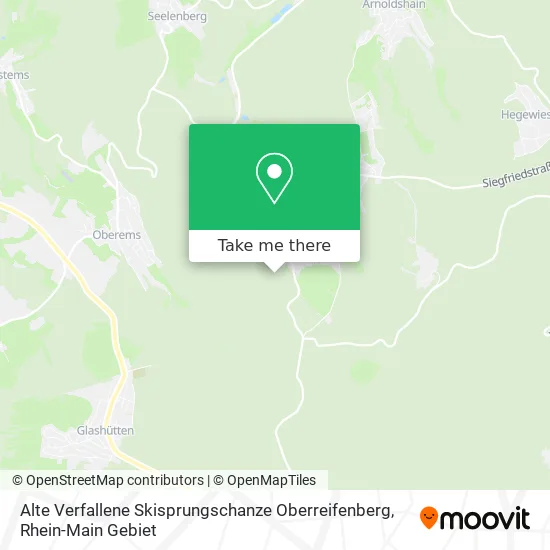 Карта Alte Verfallene Skisprungschanze Oberreifenberg