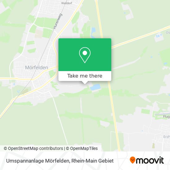 Umspannanlage Mörfelden map