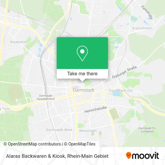 Карта Alaras Backwaren & Kiosk