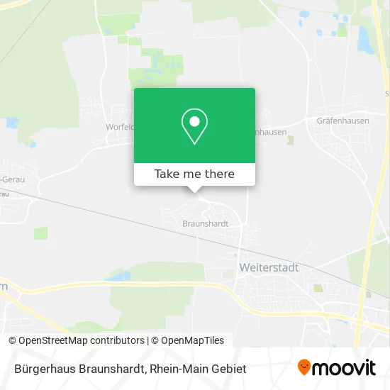 Карта Bürgerhaus Braunshardt
