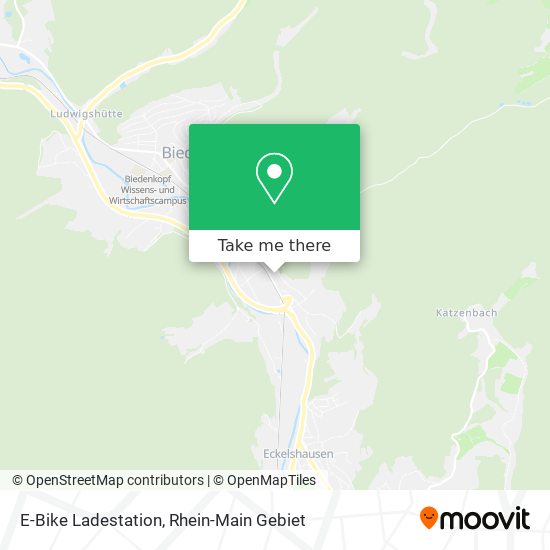 E-Bike Ladestation map