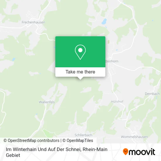 Карта Im Winterhain Und Auf Der Schnei