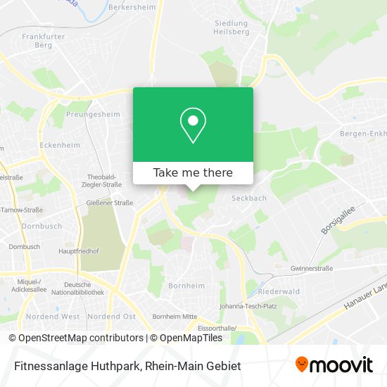 Fitnessanlage Huthpark map