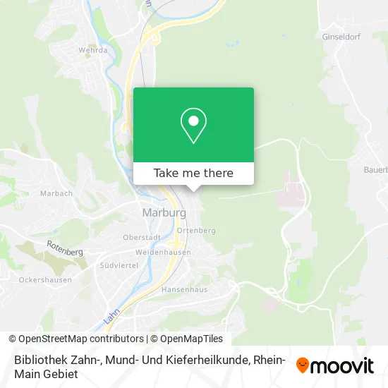 Карта Bibliothek Zahn-, Mund- Und Kieferheilkunde