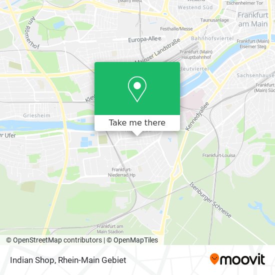 Indian Shop map