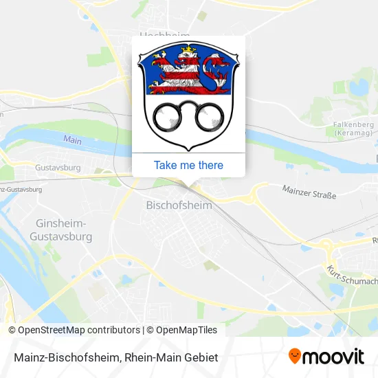 Карта Mainz-Bischofsheim