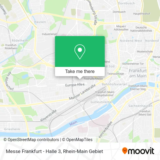 Messe Frankfurt - Halle 3 map