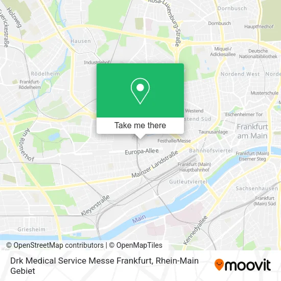 Карта Drk Medical Service Messe Frankfurt