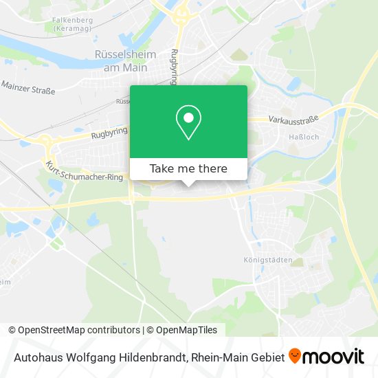 Autohaus Wolfgang Hildenbrandt map