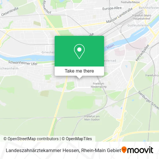 Карта Landeszahnärztekammer Hessen