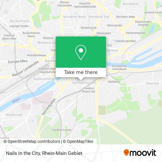 Nails In the City map