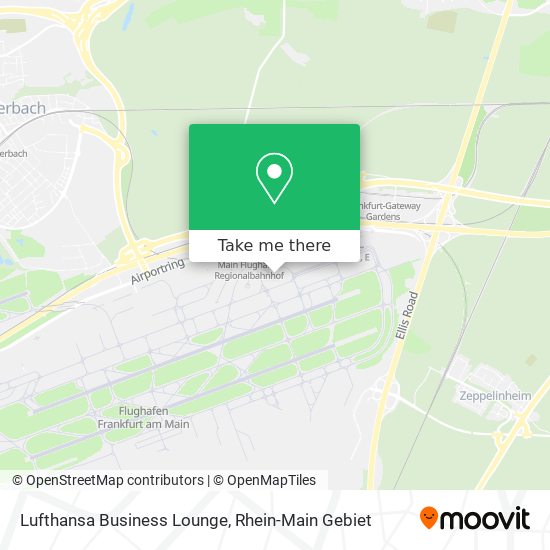 Lufthansa Business Lounge map