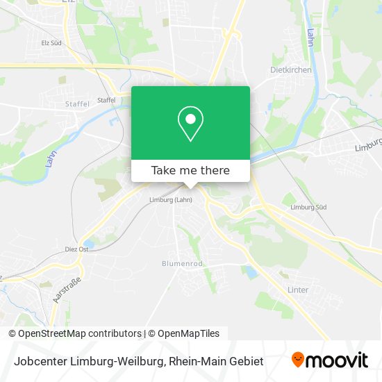 Jobcenter Limburg-Weilburg map
