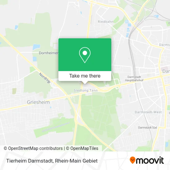 Карта Tierheim Darmstadt