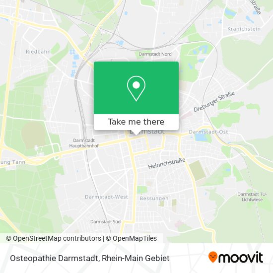 Osteopathie Darmstadt map