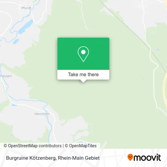 Карта Burgruine Kötzenberg