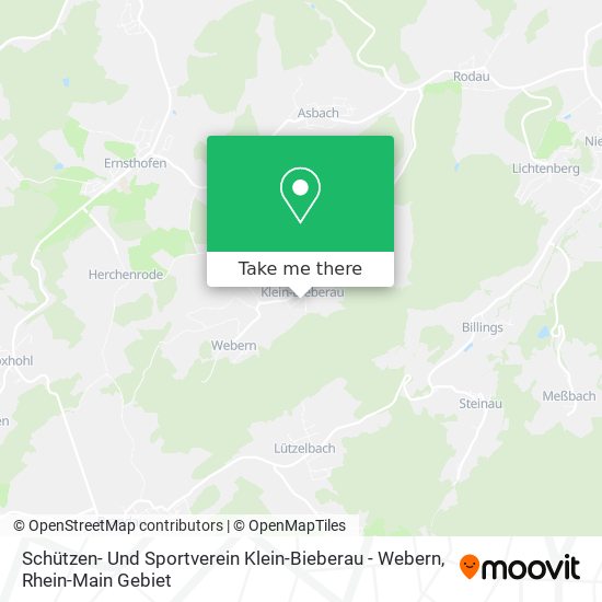 Карта Schützen- Und Sportverein Klein-Bieberau - Webern