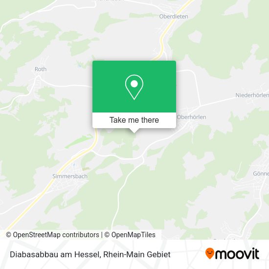 Карта Diabasabbau am Hessel