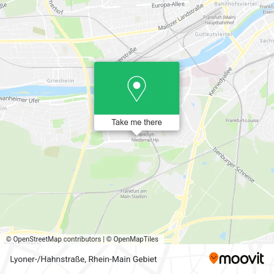 Карта Lyoner-/Hahnstraße