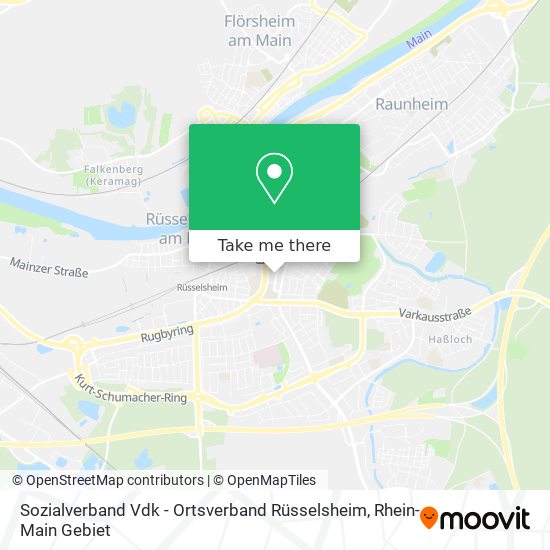 Sozialverband Vdk - Ortsverband Rüsselsheim map