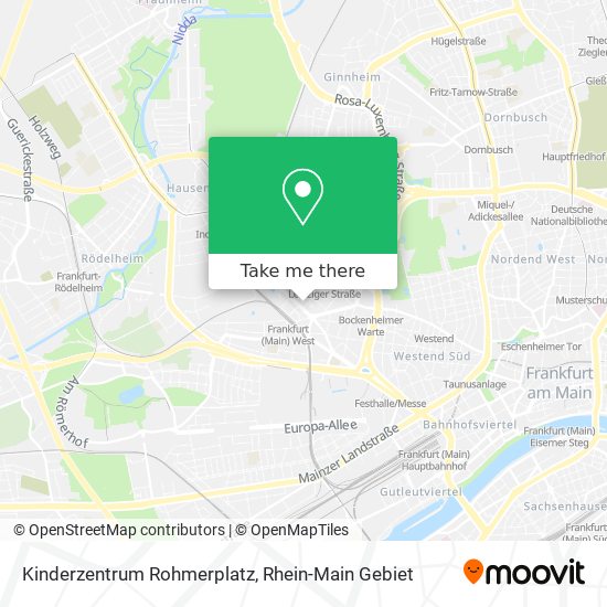Карта Kinderzentrum Rohmerplatz