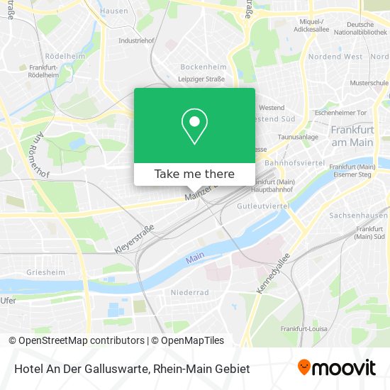 Hotel An Der Galluswarte map