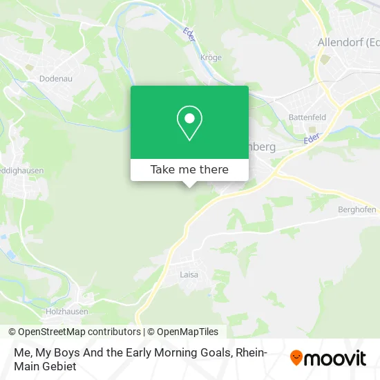 Карта Me, My Boys And the Early Morning Goals