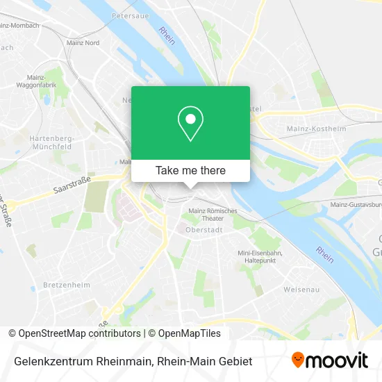 Карта Gelenkzentrum Rheinmain