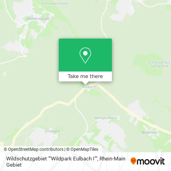 Карта Wildschutzgebiet ""Wildpark Eulbach I""