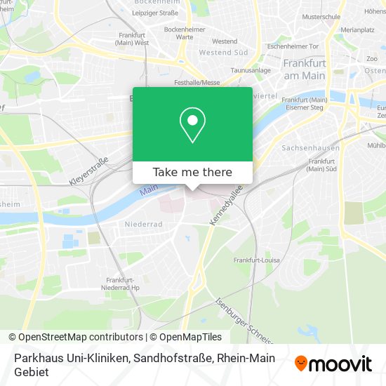 Parkhaus Uni-Kliniken, Sandhofstraße map