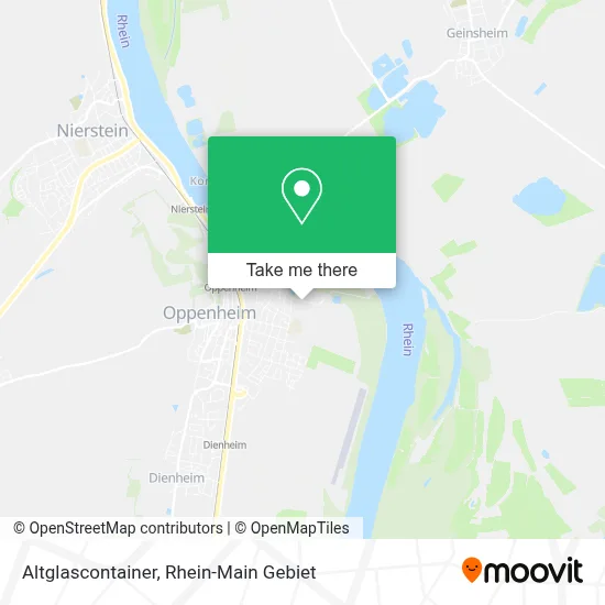 Altglascontainer map