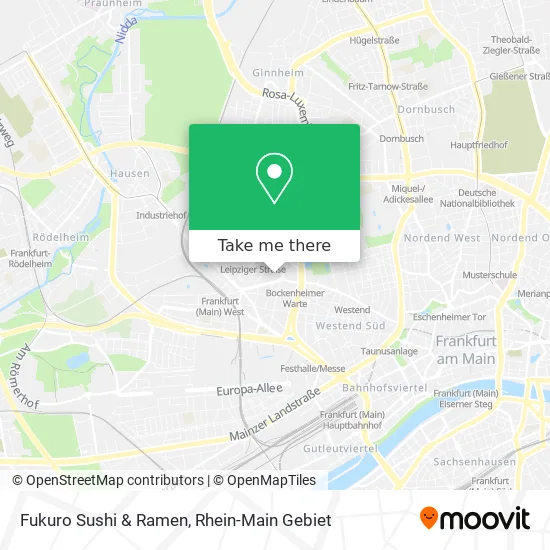 Карта Fukuro Sushi & Ramen