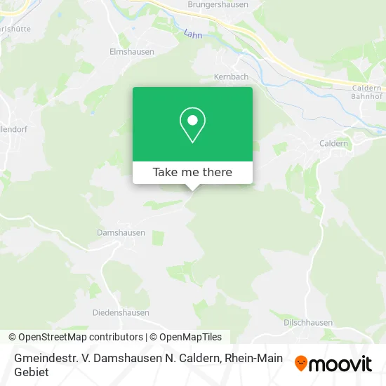 Карта Gmeindestr. V. Damshausen N. Caldern