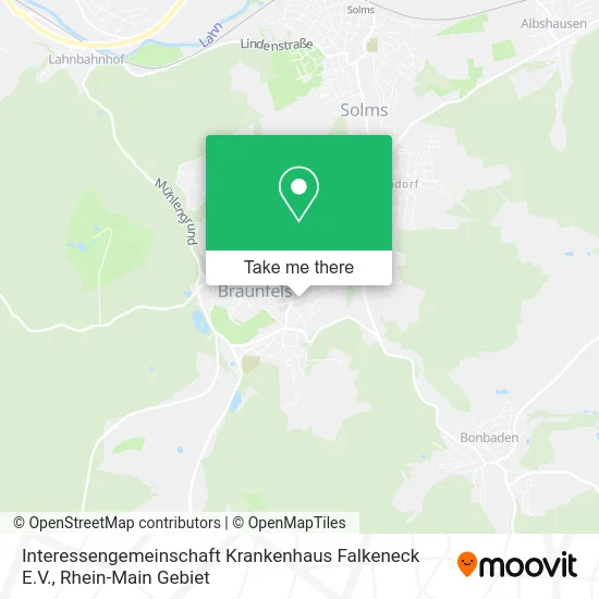 Карта Interessengemeinschaft Krankenhaus Falkeneck E.V.