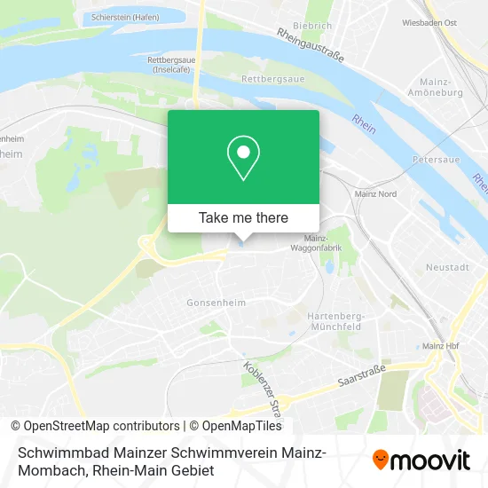 Карта Schwimmbad Mainzer Schwimmverein Mainz-Mombach