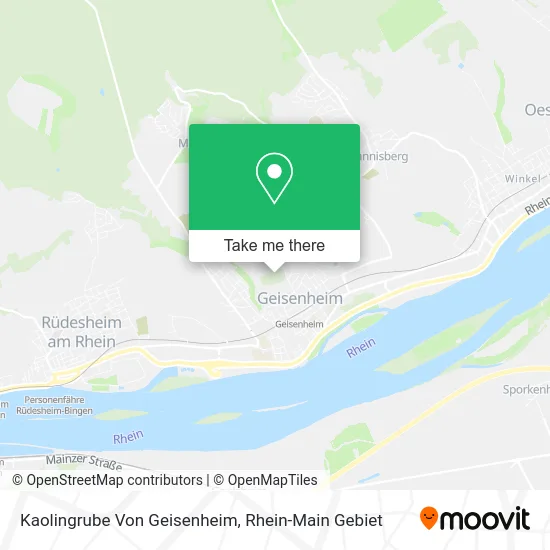 Kaolingrube Von Geisenheim map