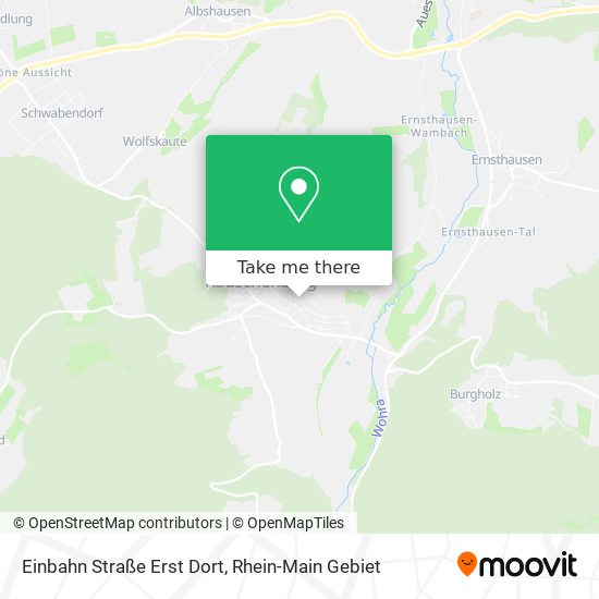 Einbahn Straße Erst Dort map