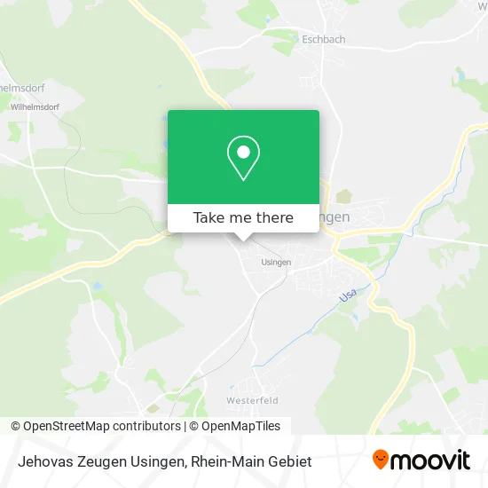 Карта Jehovas Zeugen Usingen